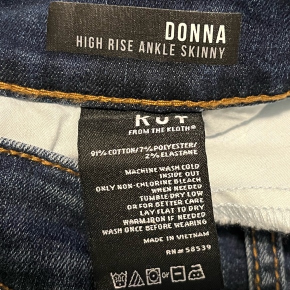 KUT FROM THE KLOTH - Donna High Rise Ankle Skinny Sz 20W - Picture 7 of 7